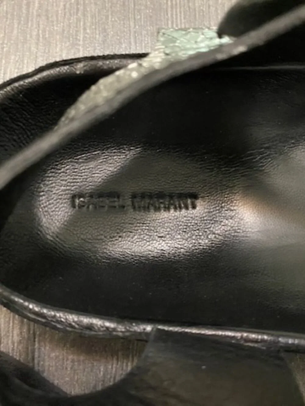 Isabel Marant Isela Metallic Silver Crinkle Leather Sandals Size 8